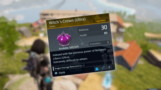 The Witches Crown, a possible drop from Bellanoir in Palworld