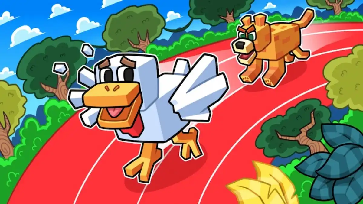 Animal Race chicken racing a dog