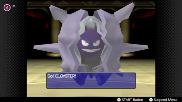 Cloyster in Pokemon Stadium