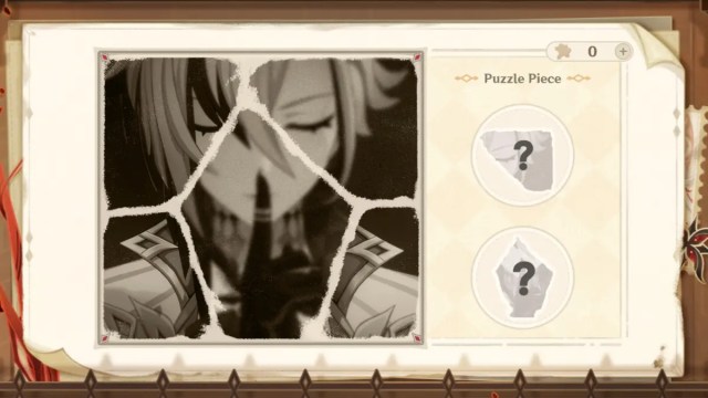 Puzzle from the Fragmented Memories web event in Genshin Impact