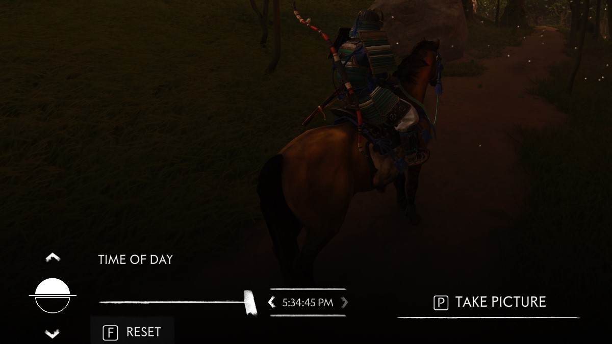 Ghost of Tsushima Time of Day Photo Mode setting