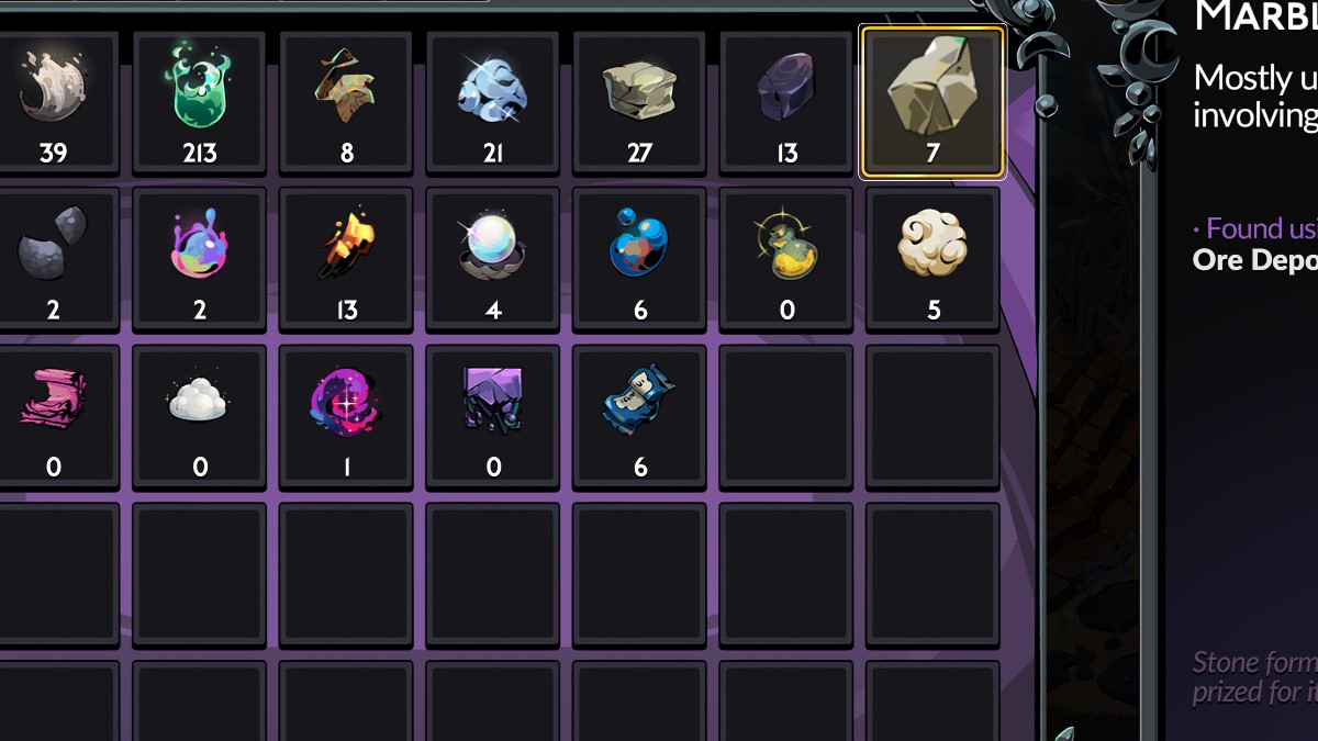 How to get Marble in Hades 2