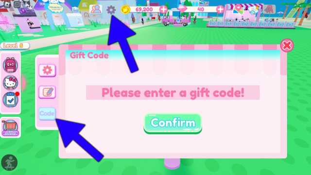 Redeeming My Hello Kitty Cafe codes.
