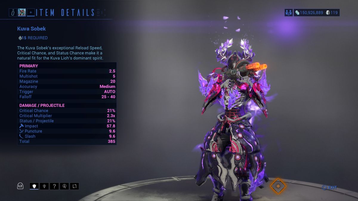 Best Kuva Sobek build in Warframe