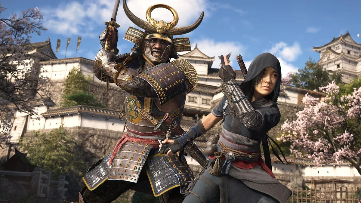 Assassin's Creed Shadows dual protagonists Yasuke and Naoe