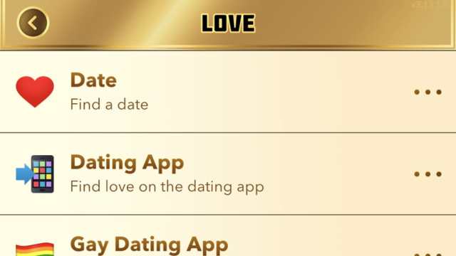 BitLife dating menu
