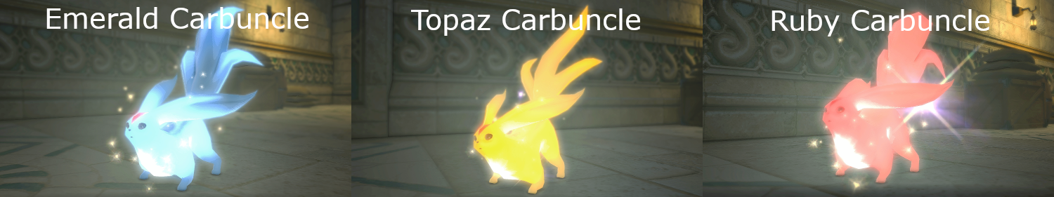 FFXIV Carbuncle glamours & how to change a summon's color – Destructoid