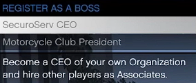 The GTA 5 Menu highlight how to become a CEO