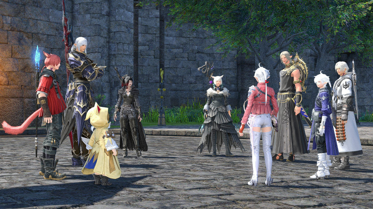 Group of main characters in Final Fantasy XIV