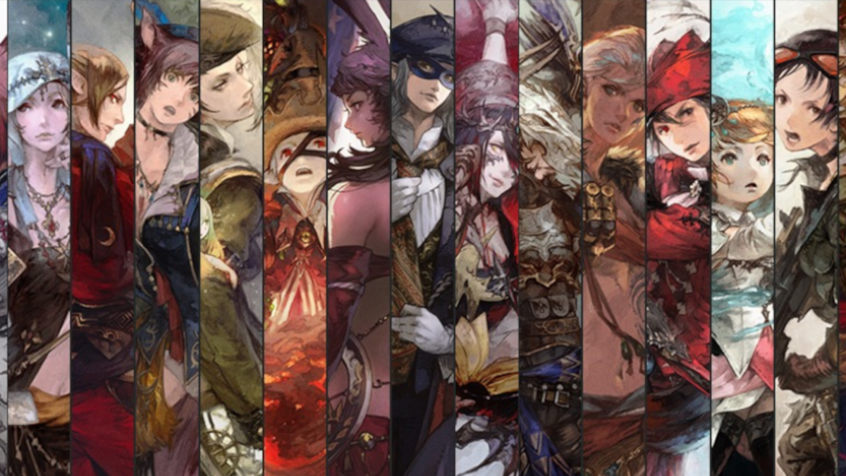 Collage of Jobs in Final Fantasy XIV