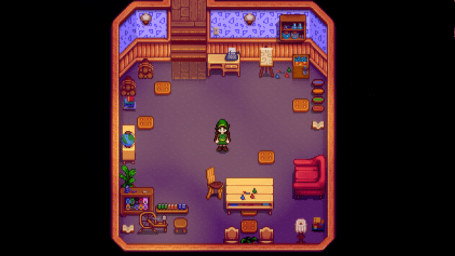 Completed Crafts Room in Stardew Valley