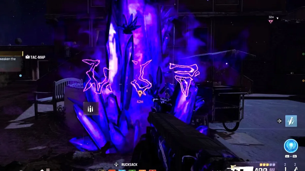 Crystal sequence in Union MW3 Zombies 