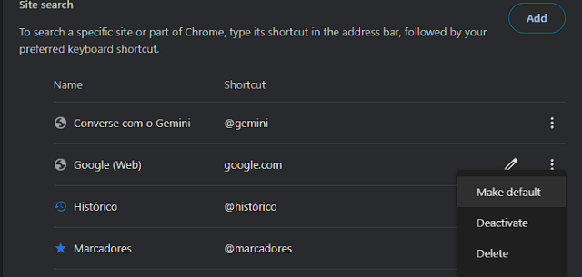 neue Einstellungen Chrome, Fortsetzung