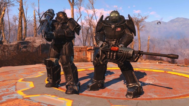 Fallout 4 two characters in power armor