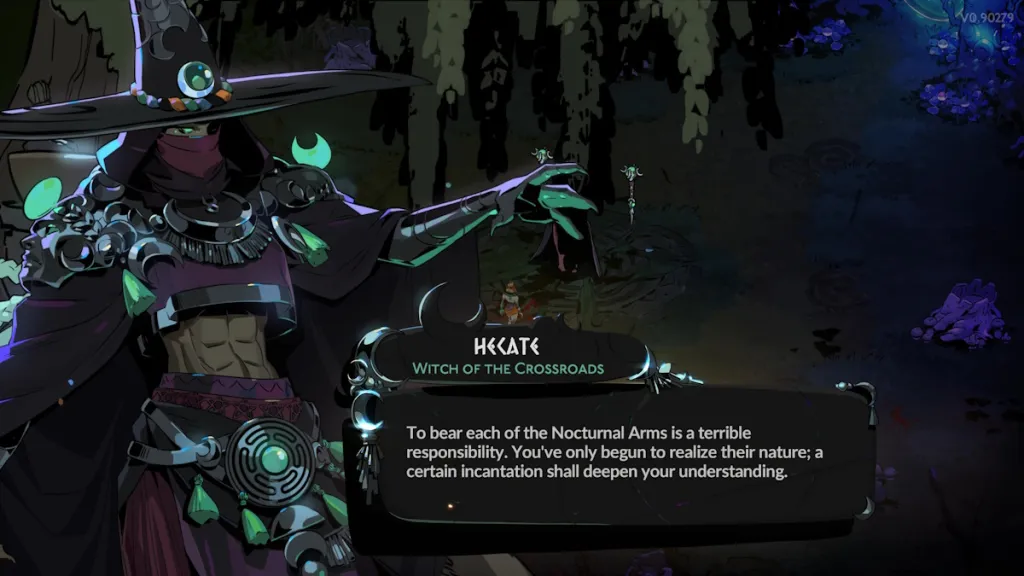 Hades 2 how to unlock weapon aspects - hecate offering you the incantation