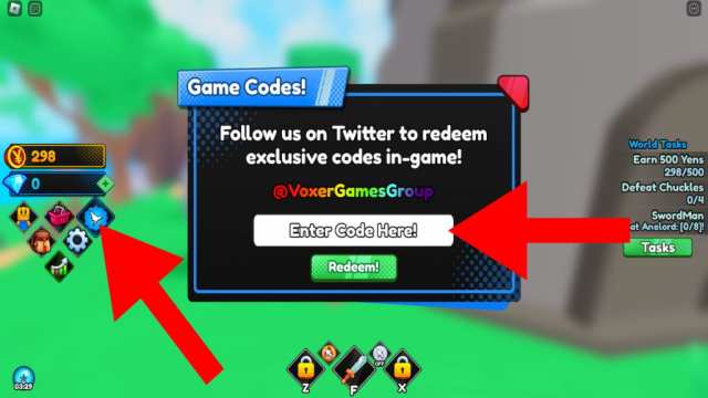 How to redeem Anime Realms Simulator codes