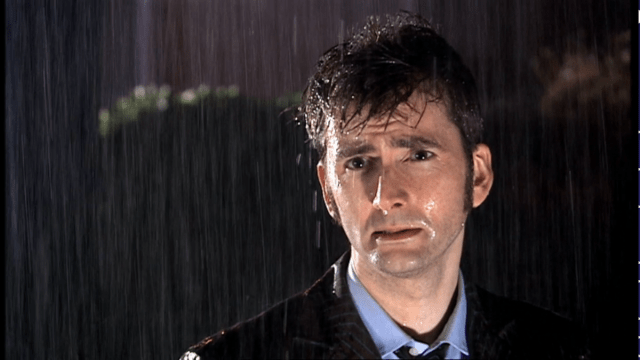 Sad Doctor played by David Tennant in Doctor Who