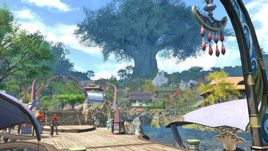 The Lavender Beds housing district in Final Fantasy XIV