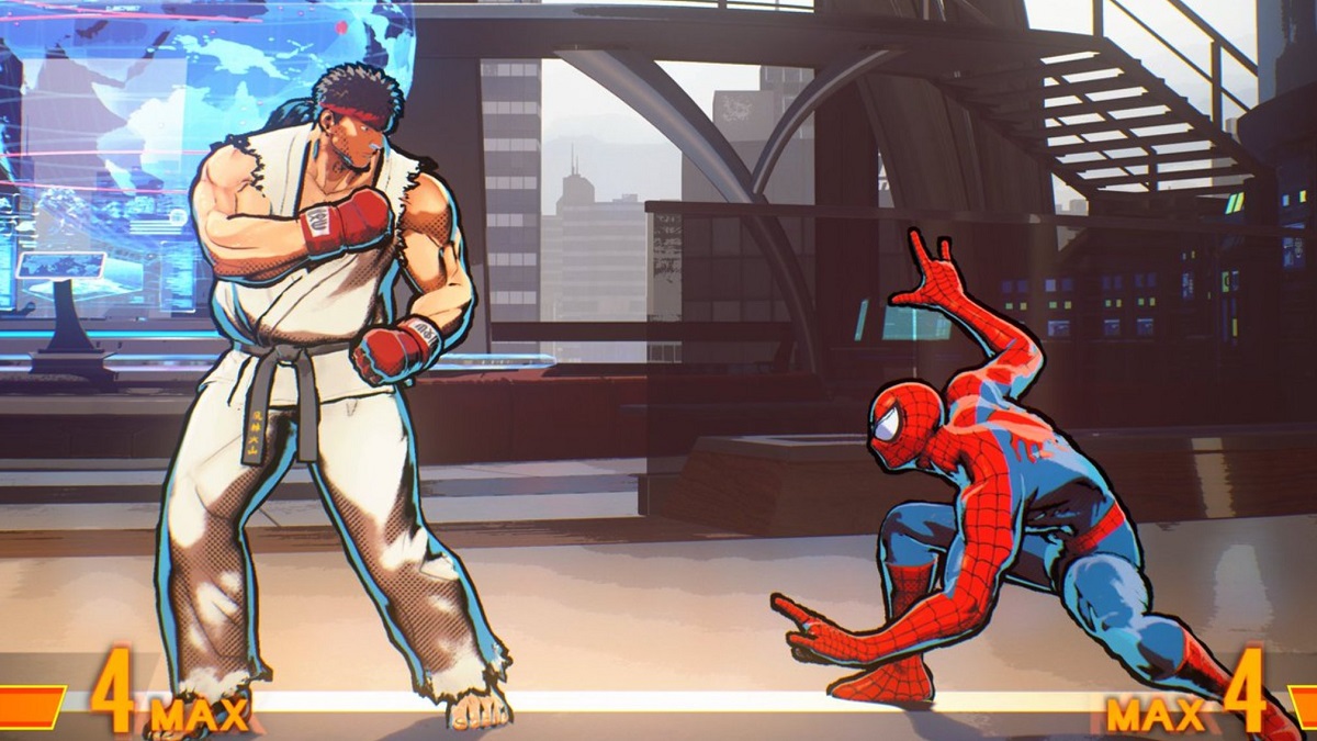 Marvel vs Capcom Infinite Ryu and Spider-Man
