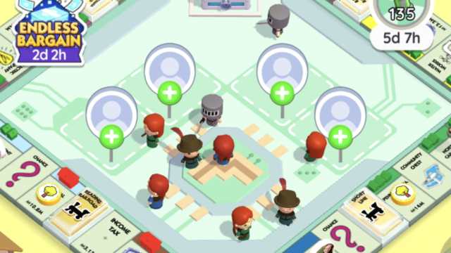 Monopoly GO Robo Partners event spaces