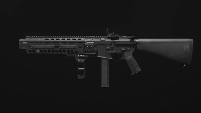MW3's AMR9 against a black background. 