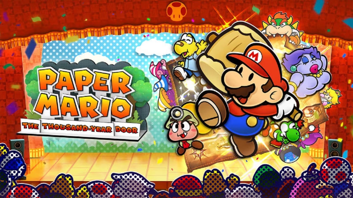 Paper Mario The Thousand Year Door key art and major characters