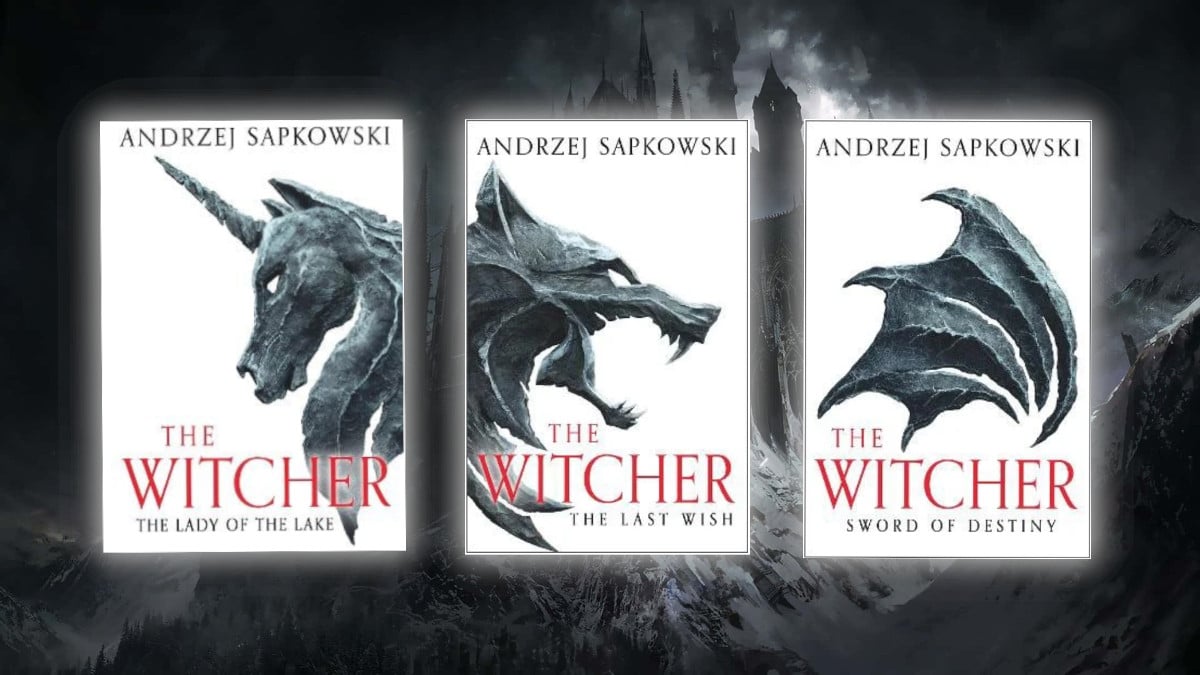 Some of The Witcher book covers