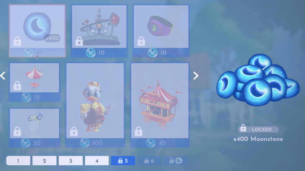 Tier 5 rewards in the A Day at Disney event in Disney Dreamlight Valley
