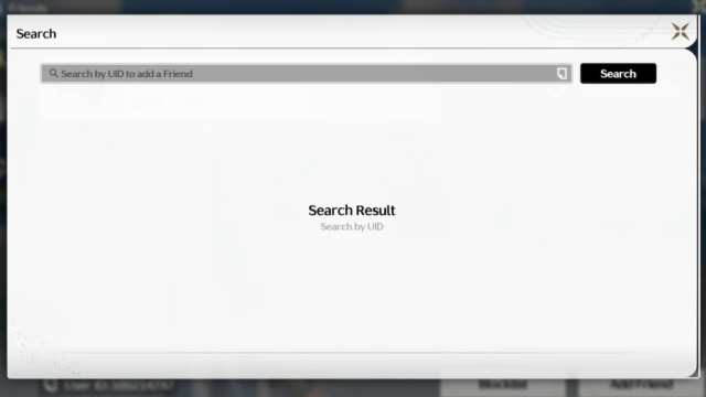 Wuthering Waves add friend screen