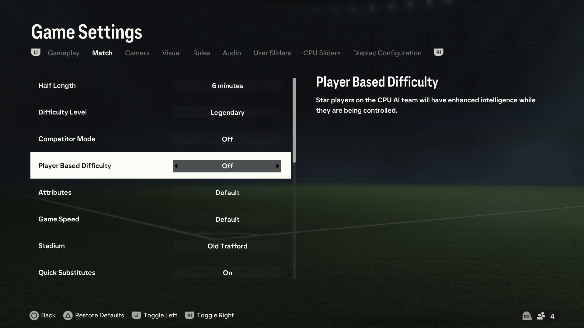 Can you change match length in EA FC 24?