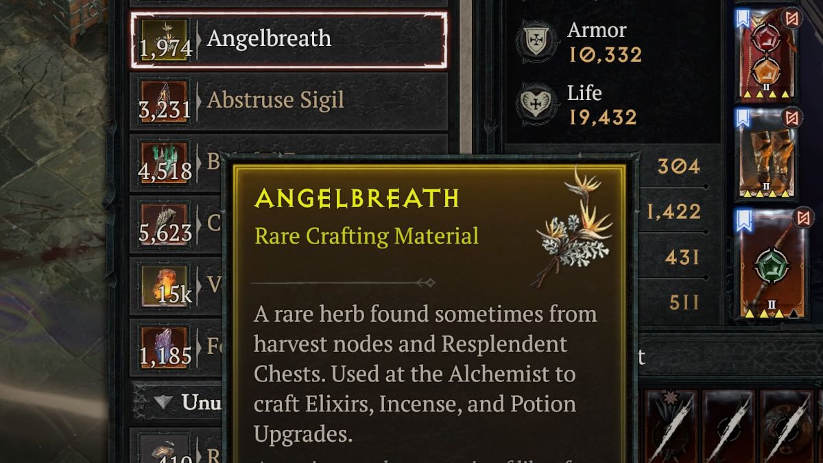 Diablo 4 Angel Breath farm Best way to farm Angel Breath in Diablo 4