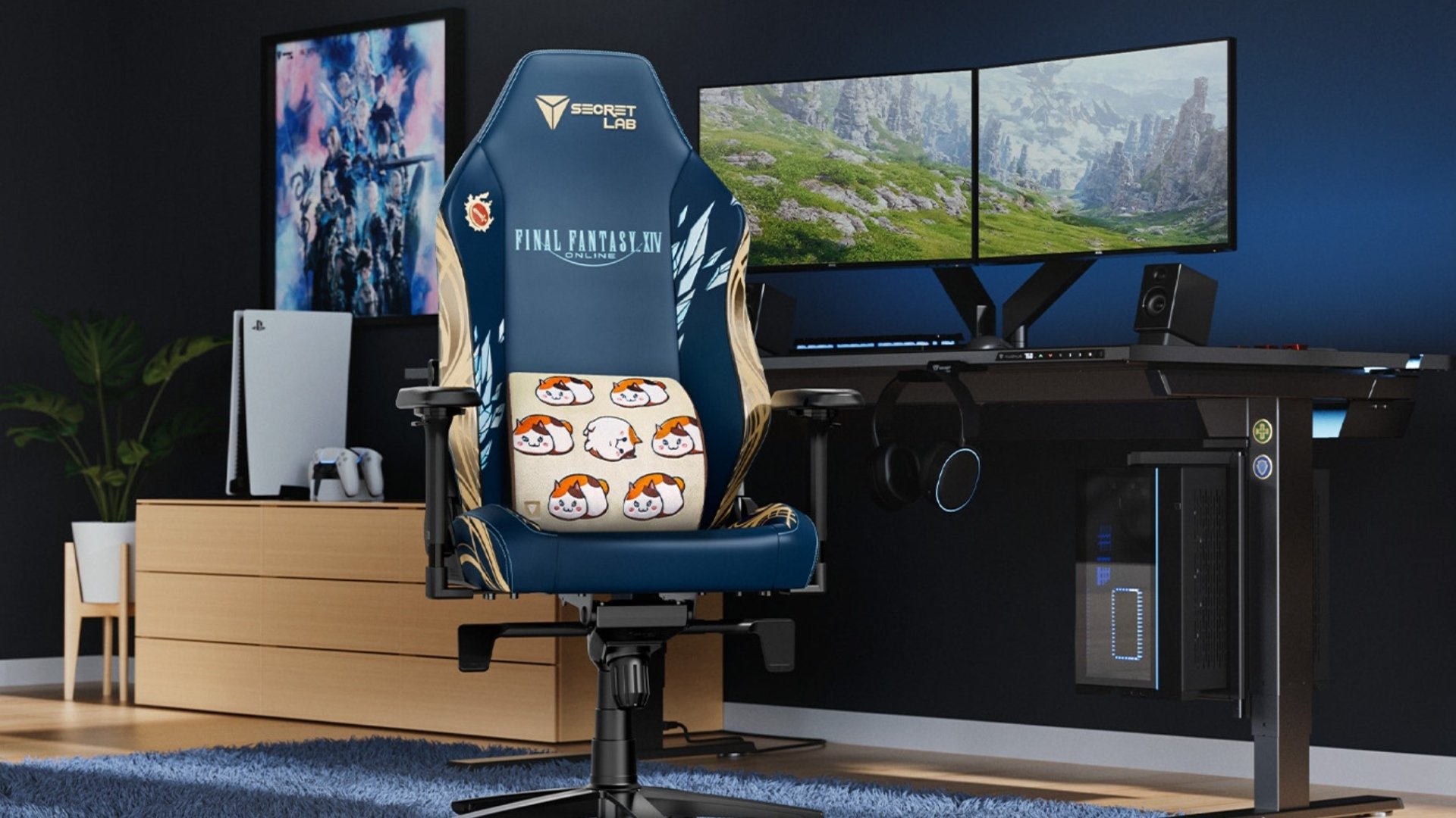 Final Fantasy XIV and Secret Lab partnership for the MMO's 10th Anniversary, a gamer chair designed like the Crystal Tower
