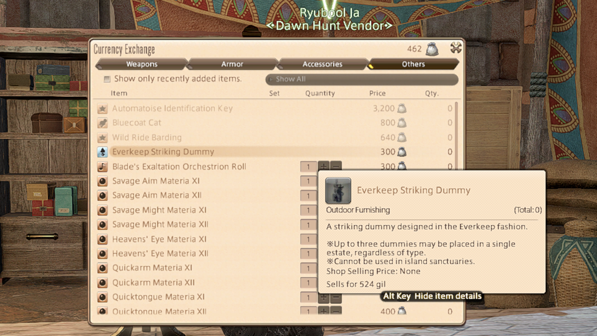 How to get an Everkeep Striking Dummy in Final Fantasy XIV (FFXIV