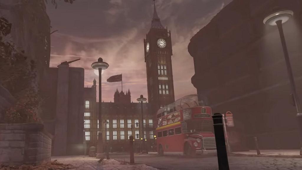The big ben in a ruined London in Fallout: London. 