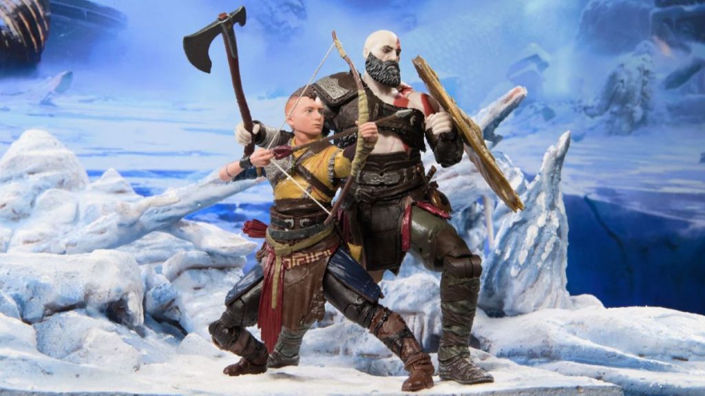 Figurines Kratos Et Atreus God Of War Ragnarok Spin Master 15 Cm PVC