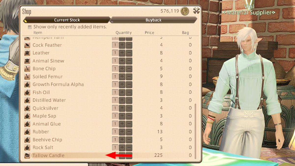 How to get a Tallow Candle in Final Fantasy XIV (FFXIV)