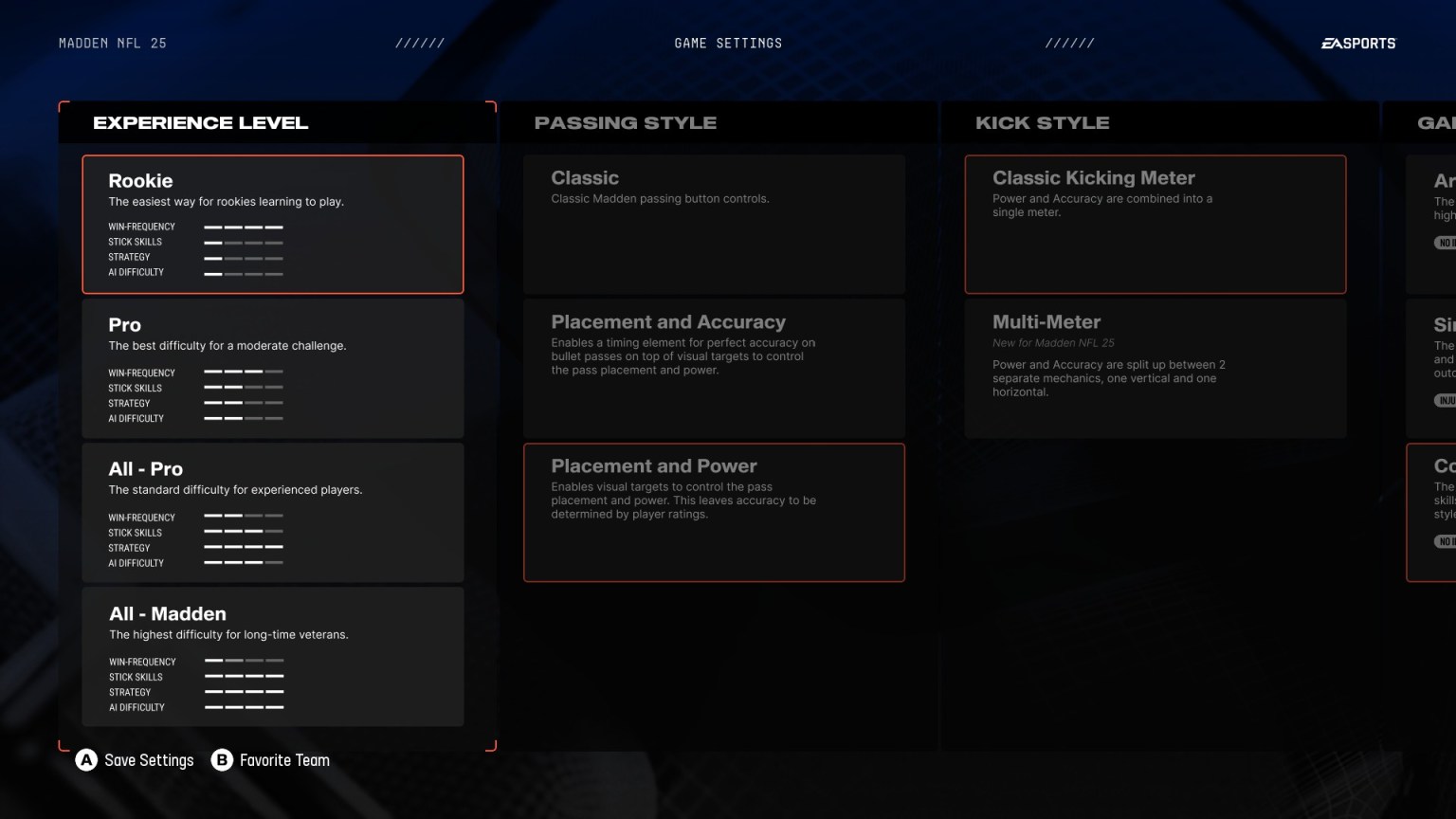 Mode Difficulty Names All Madden NFL 25 difficulty modes explained