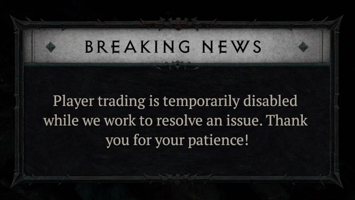 #Why is buying and selling disabled in Diablo 4? #Why is buying and selling disabled in Diablo 4?