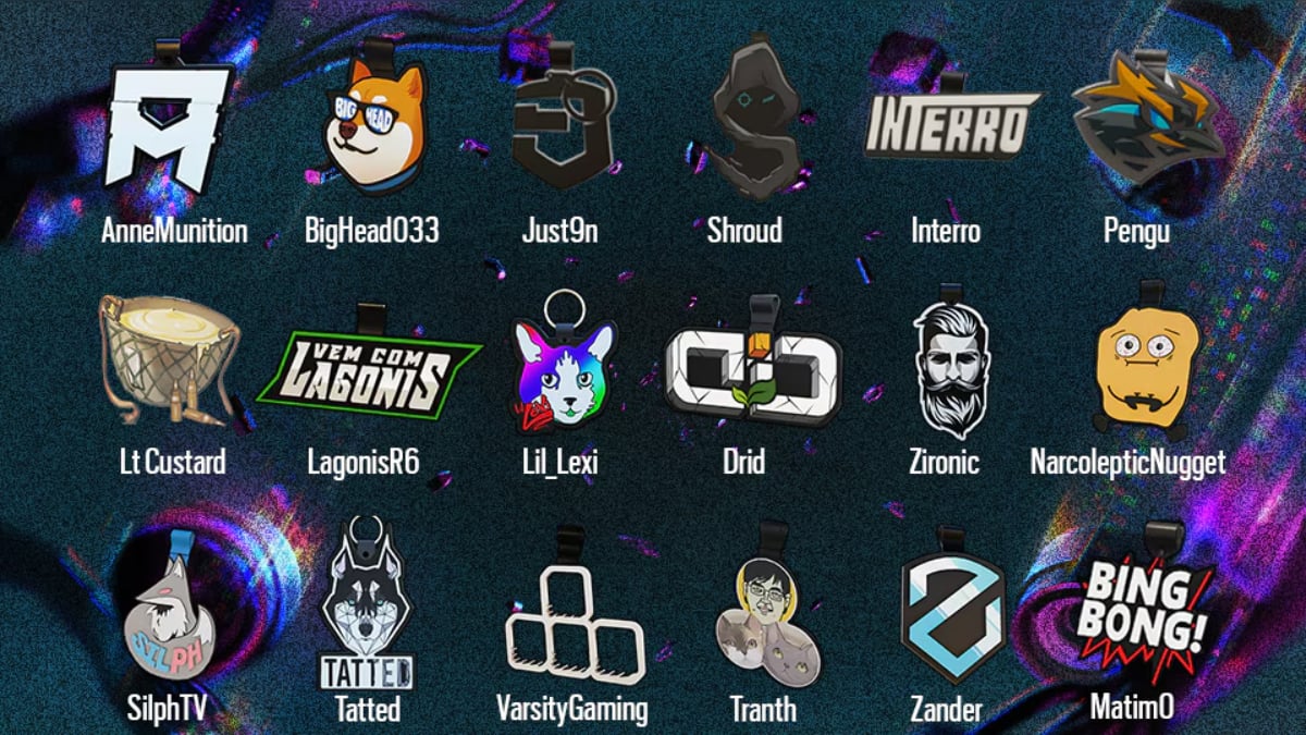 All Streamer Charms in Rainbow Six Siege Y9S3 Operation Twin Shells ...