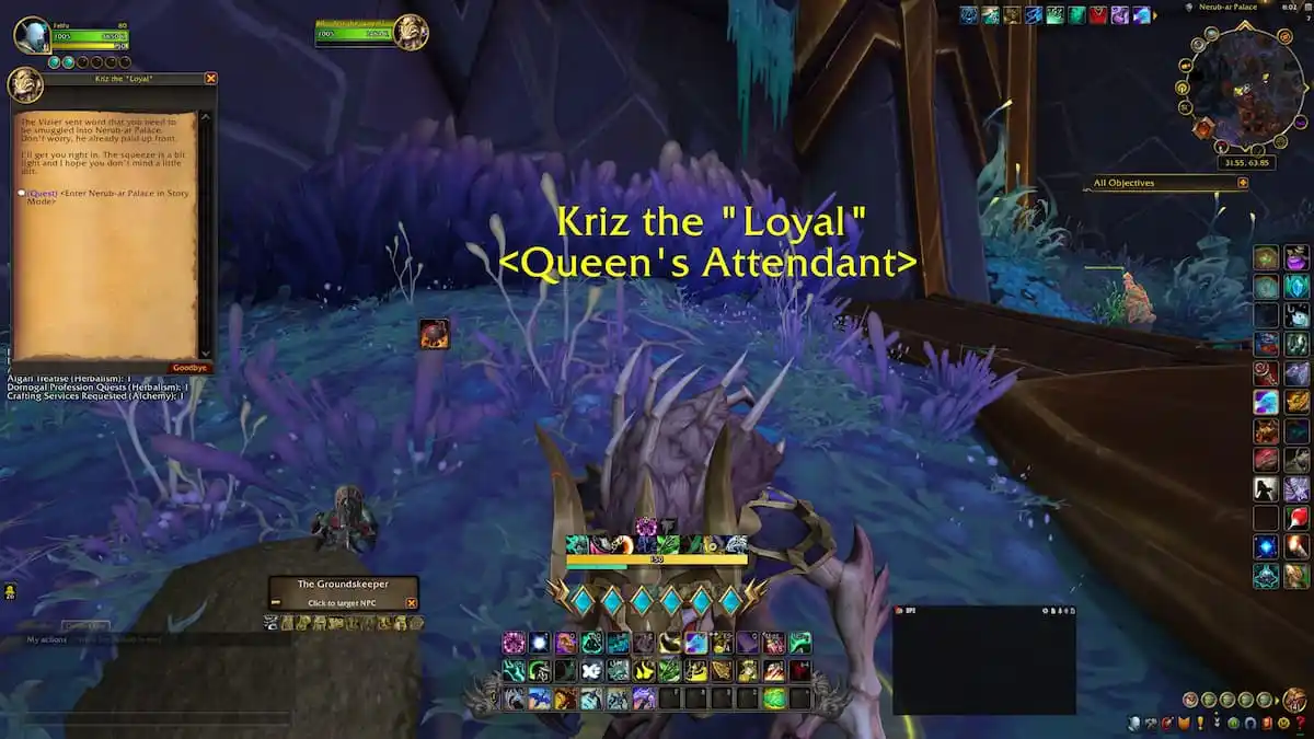 Kriz, the Story Mode NPC in WoW The War Within