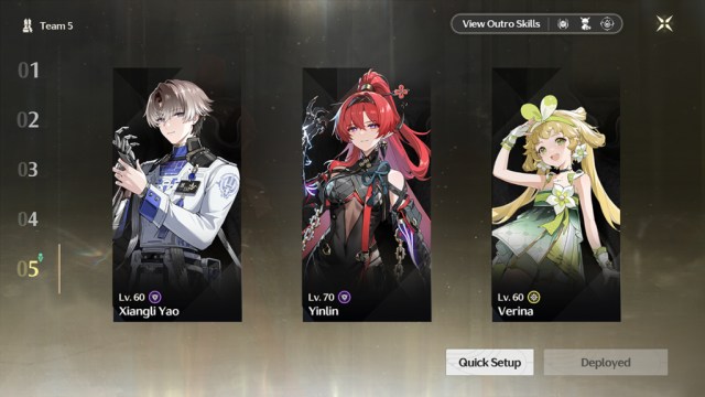 The best team for Xiangli Yao in Wuthering Waves.