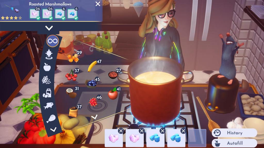 Disney Dreamlight Valley roasted marshmallow recipe