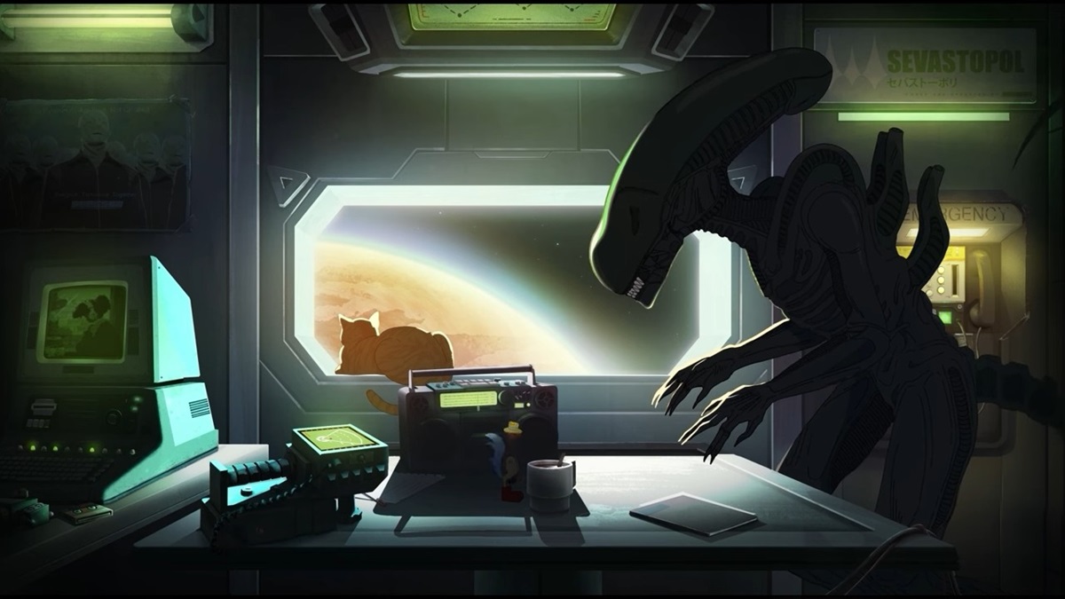 #Lofi Lady and Alien Isolation collab for tenth anniversary #Lofi Lady and Alien Isolation collab for tenth anniversary