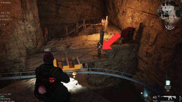 Gazocchio's second location highlighted with an arrow in Once Human.