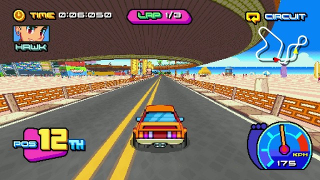 The winding course of the Victory Heat Rally.