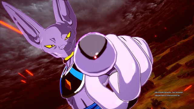 Beerus in Dragon Ball Sparking Zero.
