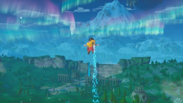 The aurora borealis sky over Europe is stunning