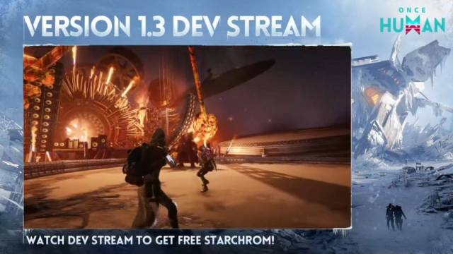 The new Securement Silo boss in The Way of Winter, the new Once Human scenario, captured during the 1.3 Dev Stream.