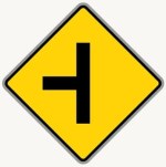 Side Road road sign in the BitLife driving test