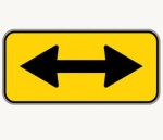 T Intersection road sign in the BitLife driving test